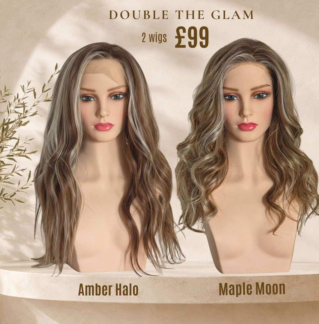 2 Wigs for £99 - Amber Halo and Maple Moon