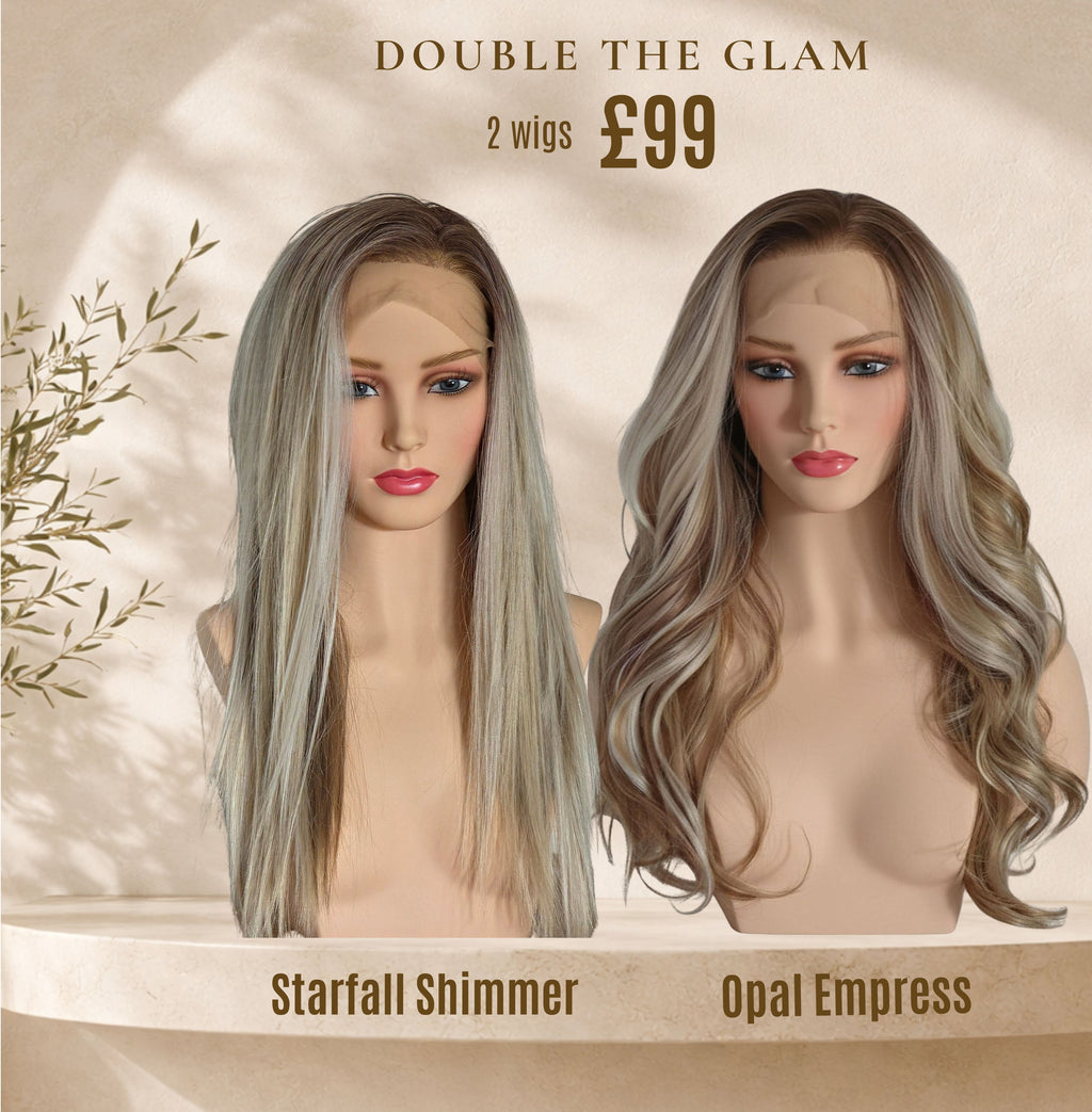 2 Wigs for £99 - Starfall Shimmer and Opal Empress